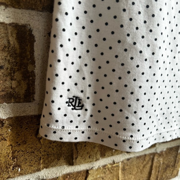 Rugby Ralph Lauren White Tee with Black Dots - Picture 3 of 8